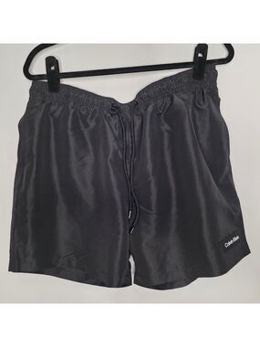 Men's Calvin Klein Black Swim Trunks L
